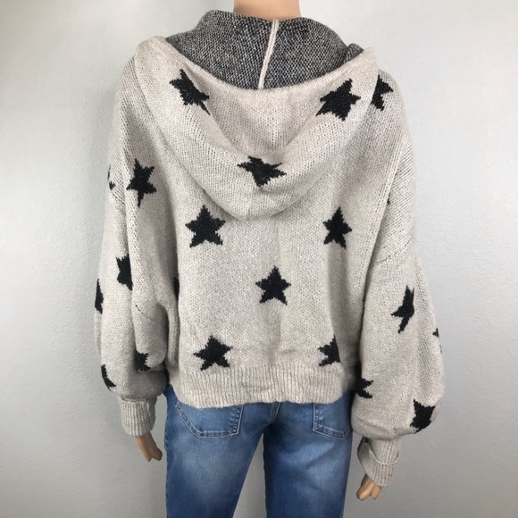 Stars relaxed knit hoodie VICI dolls - Picture 4 of 5